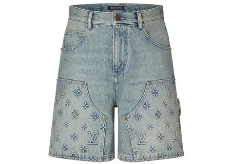 louis vuitton denim shorts|Women's Designer Skirts, Shorts .